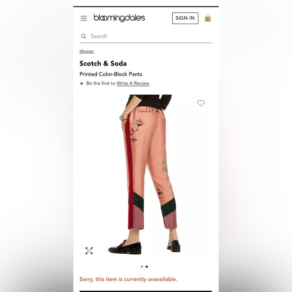 Scotch & Soda Printed Color-Block Pants - Picture 10 of 11